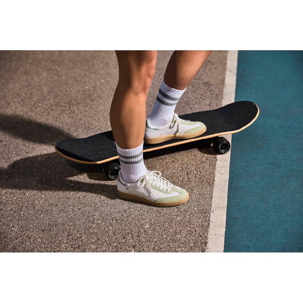 RIEKER Sport Sneaker »San Diego« Retro-Sneaker Freizeitschuh Halbschuh mit herausnehmbarem Fußbett ▷ für Bis zu 50% Rabatt