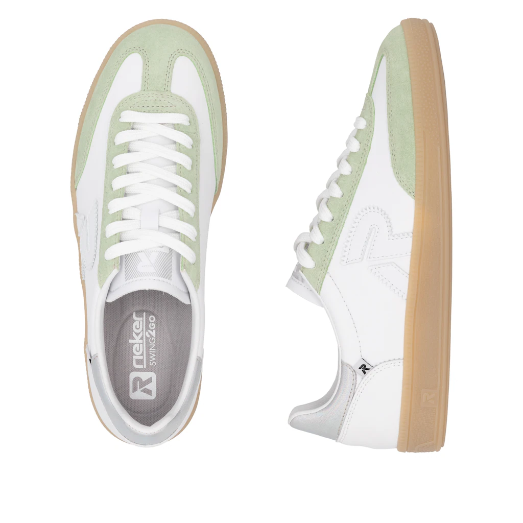 RIEKER Sport Sneaker »San Diego« Retro-Sneaker Freizeitschuh Halbschuh mit herausnehmbarem Fußbett ▷ für Bis zu 50% Rabatt
