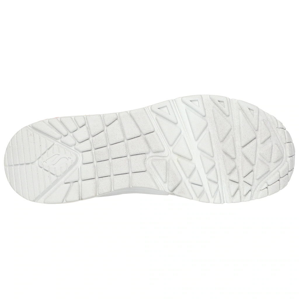 Skechers Wedgesneaker »UNO-SPREAD THE LOVE« Freizeitschuh Halbschuh Schnürschuh mit coolem Graffiti-Print Sonderangebot der Fabrik