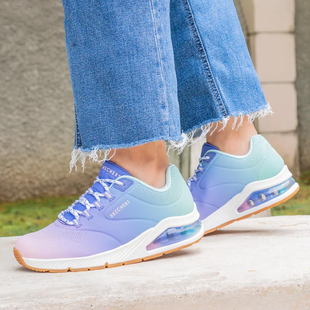 Skechers Sneaker »UNO 2 OMBRE AWAY« in leuchtender Farbkombi Freizeitschuh Halbschuh Schnürschuh online kaufen Bis zu 55% Rabatt