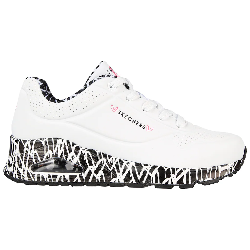 Skechers Sneaker »UNO LOVING LOVE« Freizeitschuh Halbschuh Schnürschuh mit Luftkammersohle Begrenzt auf 3 Tage