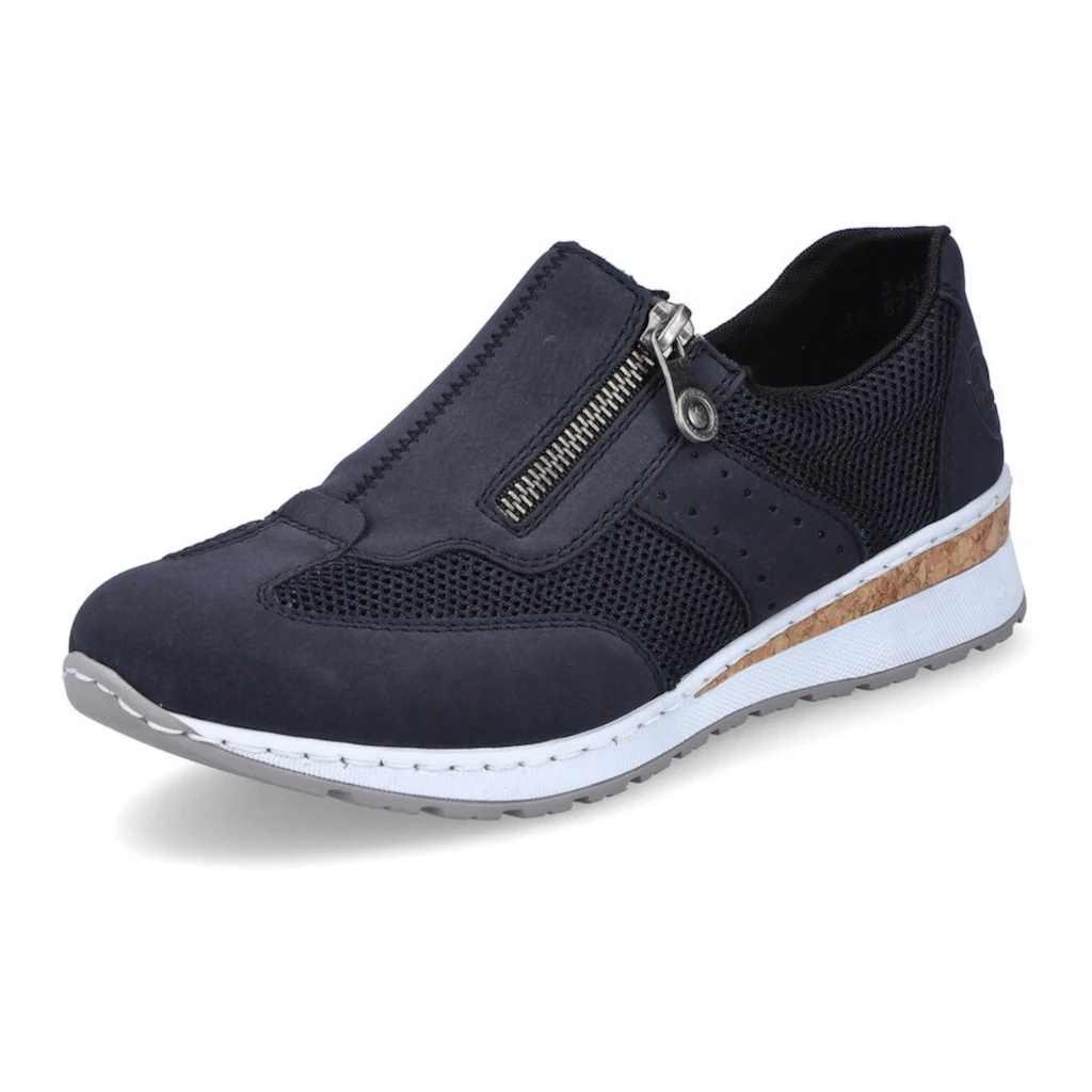 Rieker Slip-On Sneaker Slipper Schlupfschuh Freizeitschuh im Materialmix bestellen