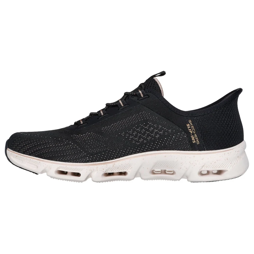 Skechers Slip-On Sneaker »GLIDE-STEP GRATIFY-PACE« Schlupfschuh Komfortschuh mit elastischer Schnürung ▷ für Schlussverkauf