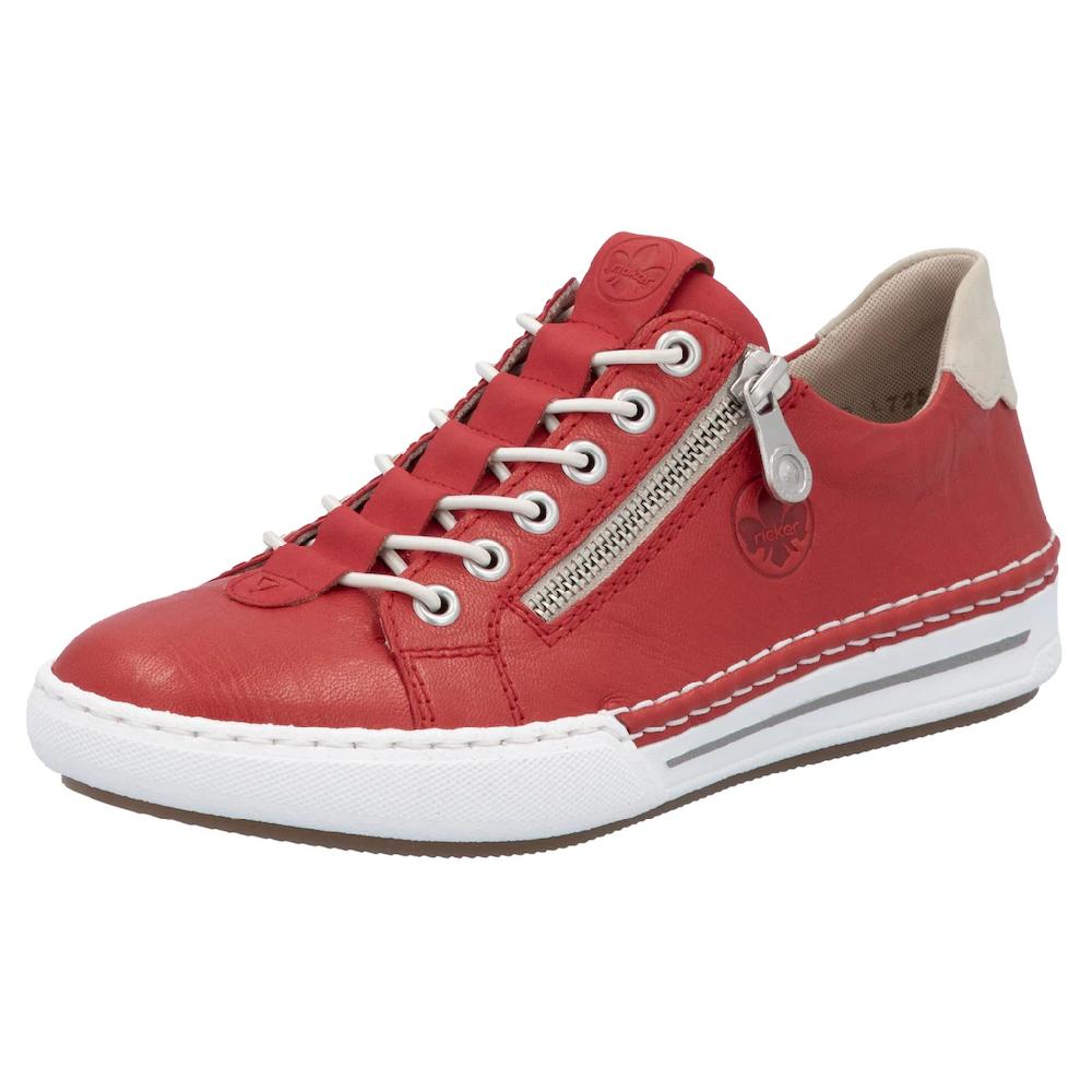 Rieker Slip-On Sneaker Slipper Schlupfschuh Halbschuh Freizeitschuh in schmaler Form ▷ für