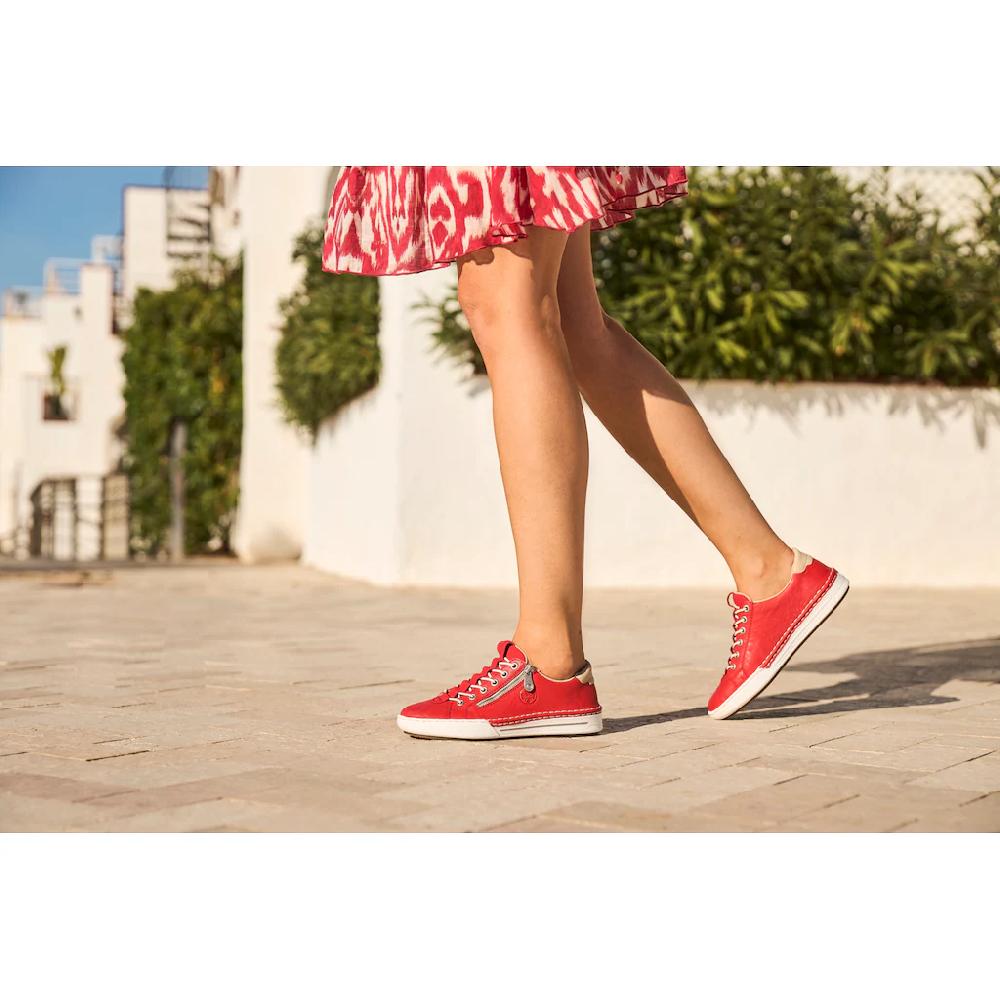 Rieker Slip-On Sneaker Slipper Schlupfschuh Halbschuh Freizeitschuh in schmaler Form ▷ für Blitzverkäufe