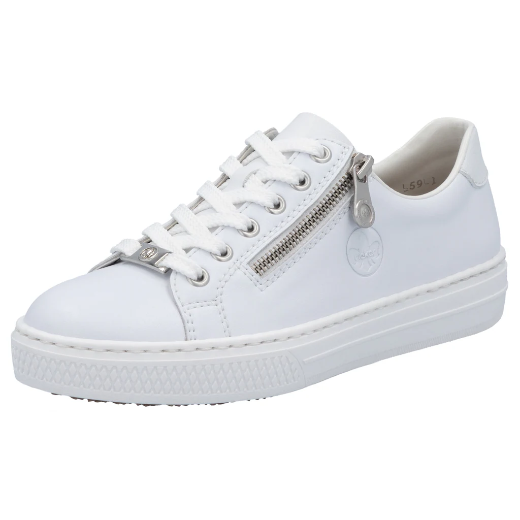 Rieker Sneaker mit Memosoft-Innensohle Freizeitschuh Halbschuh Schnürschuh ▷ für