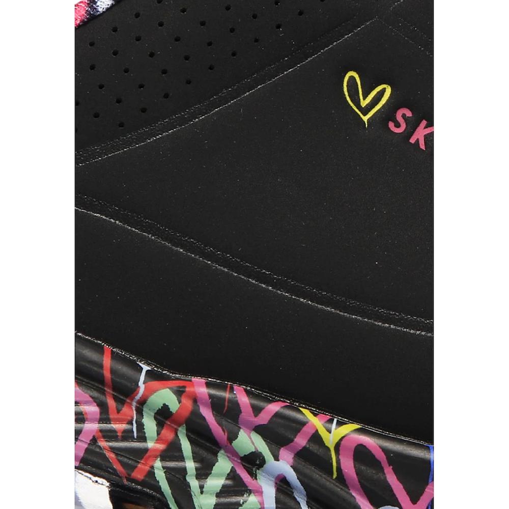 Skechers Wedgesneaker »UNO-LOVING LOVE« Freizeitschuh Halbschuh Schnürschuh mit coolem Graffiti-Print bestellen Black Friday