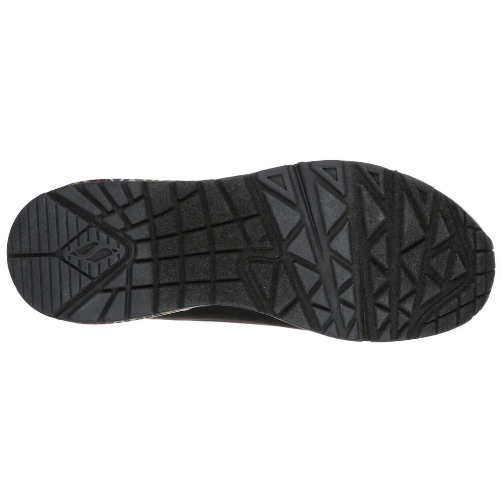 Skechers Wedgesneaker »UNO-LOVING LOVE« Freizeitschuh Halbschuh Schnürschuh mit coolem Graffiti-Print bestellen Black Friday