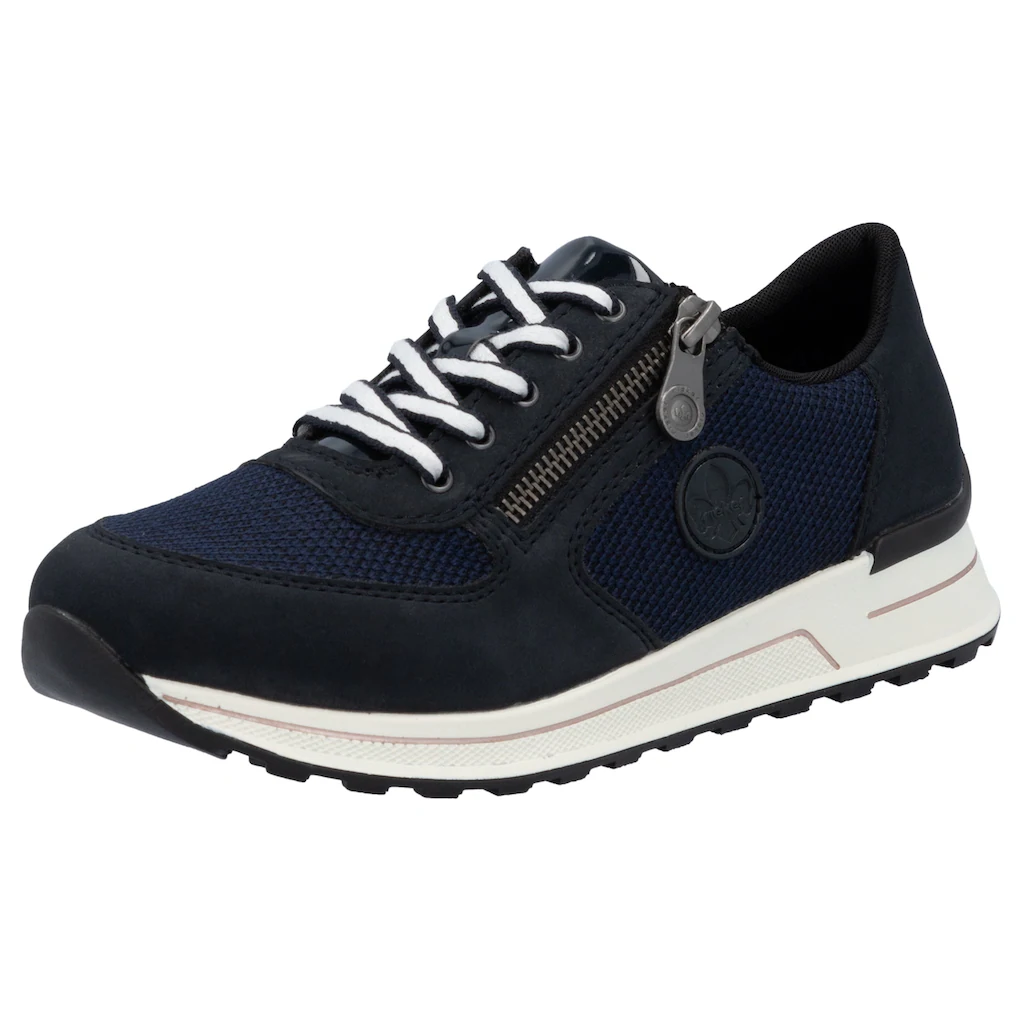Rieker Sneaker Freizeitschuh Halbschuh Schnürschuh im Materialmix