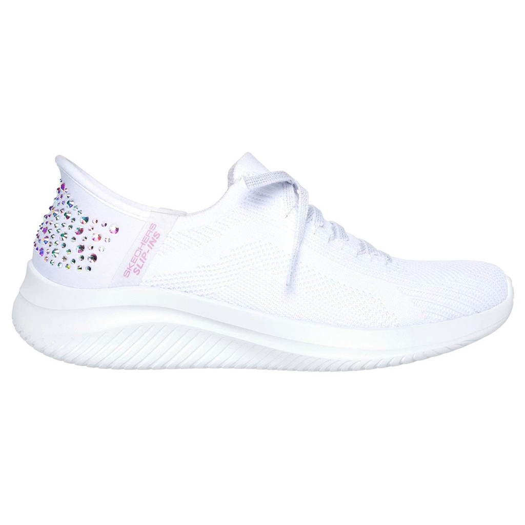 Skechers Slip-On Sneaker »ULTRA FLEX 3.0-SHINING GLITZ« Komfortschuh Slipper Sneaker mit coolen Glitzer-Nieten bestellen Letzte 3 Tage
