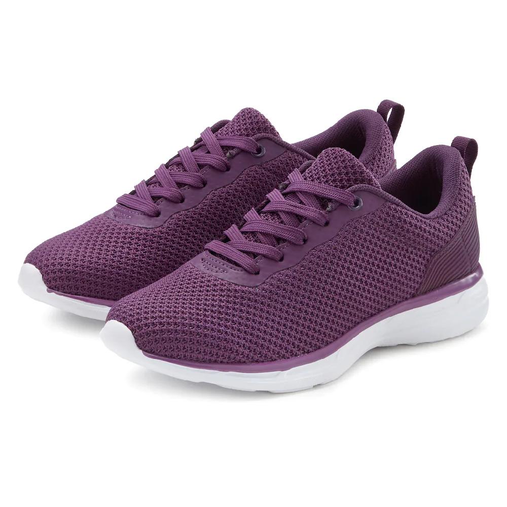 LASCANA Sneaker »Freizeitschuh Halbschuh « Schnürhalbschuh ultraleicht softe herausnehmbare Innensohle VEGAN ▷ für