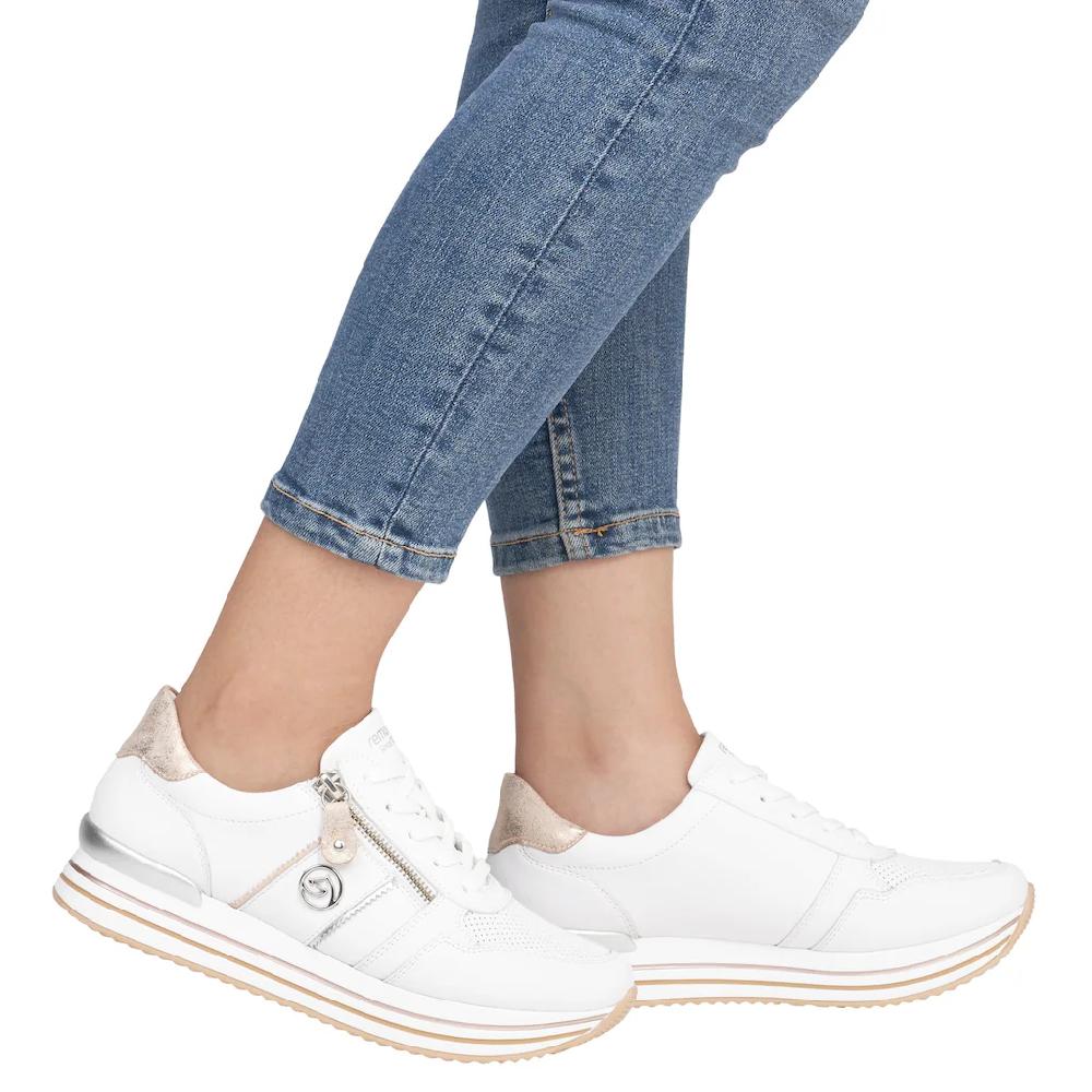 Remonte Plateausneaker Freizeitschuh Halbschuh Schnürschuh mit seitlichem Reißverschluss ▷ für 50% Rabatt für begrenzte Zeit