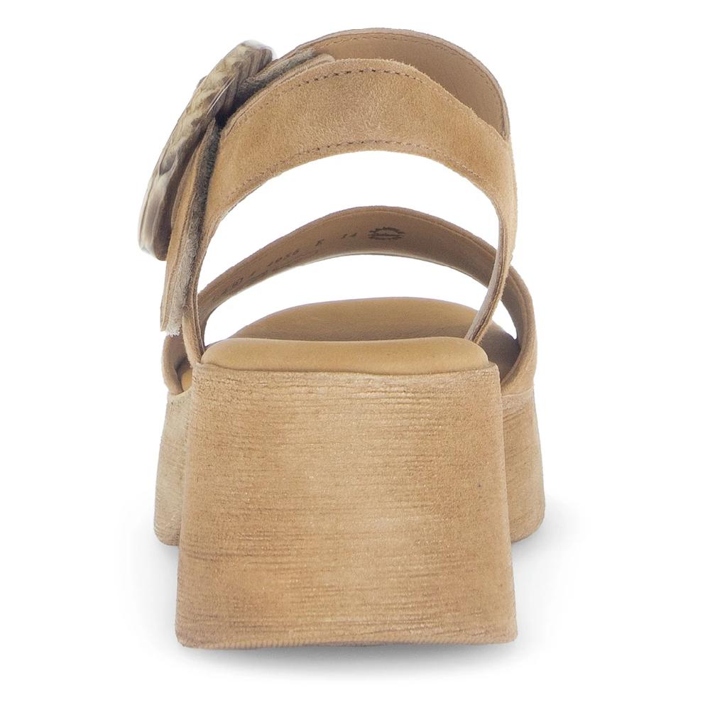 Gabor Sandalette Sommerschuh Riemchensandale mit Plateau in Holzoptik online kaufen Auslauf