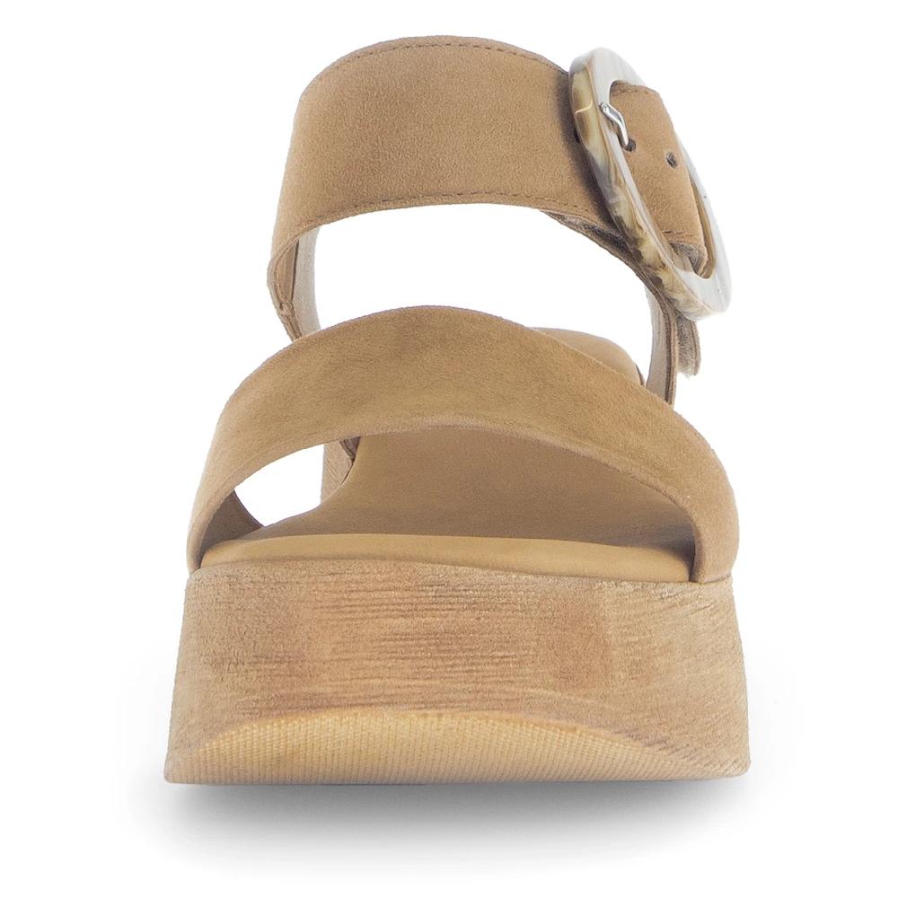 Gabor Sandalette Sommerschuh Riemchensandale mit Plateau in Holzoptik online kaufen Auslauf