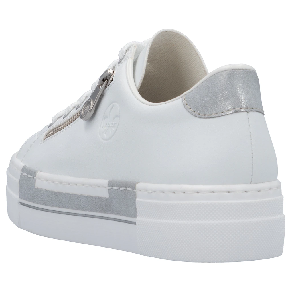 Rieker Plateausneaker mit Zierreißverschluss seitlich Freizeitschuh Halbschuh Schnürschuh online bestellen im Angebot