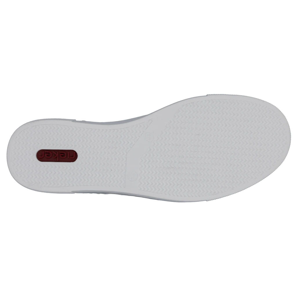 Rieker Plateausneaker mit Zierreißverschluss seitlich Freizeitschuh Halbschuh Schnürschuh online bestellen im Angebot