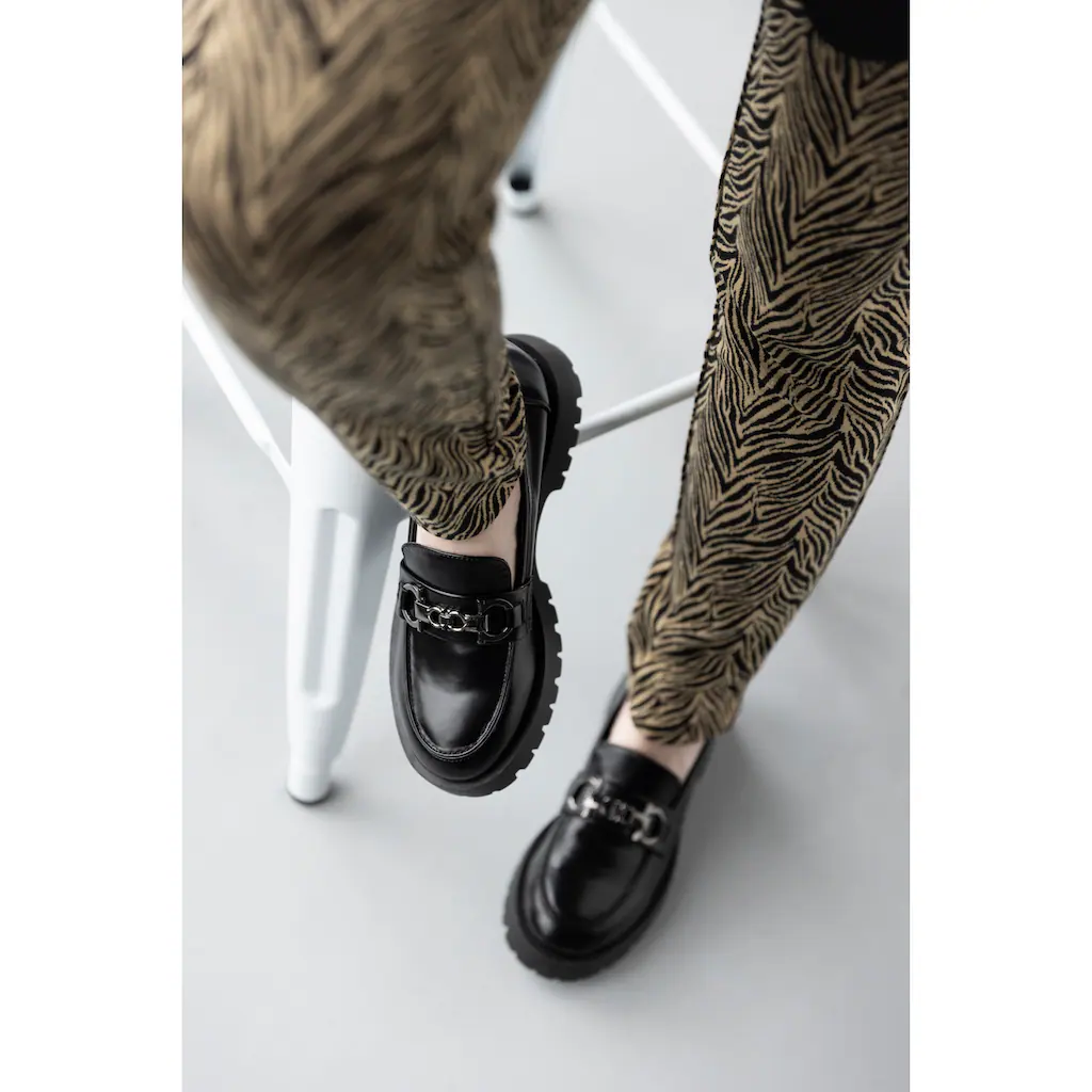 Aniston SHOES Loafer Slipper Halbschuh mit Bequemweite G (=weit) - NEUE KOLLEKTION Großer Ausverkauf