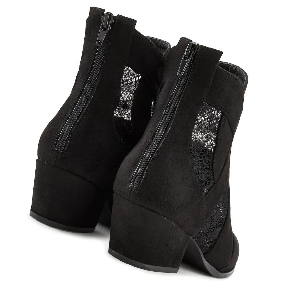LASCANA Stiefelette mit Spitze & bequemen Blockabsatz Cowboy Boots Westernstiefel ▷ für Begrenztes Angebot
