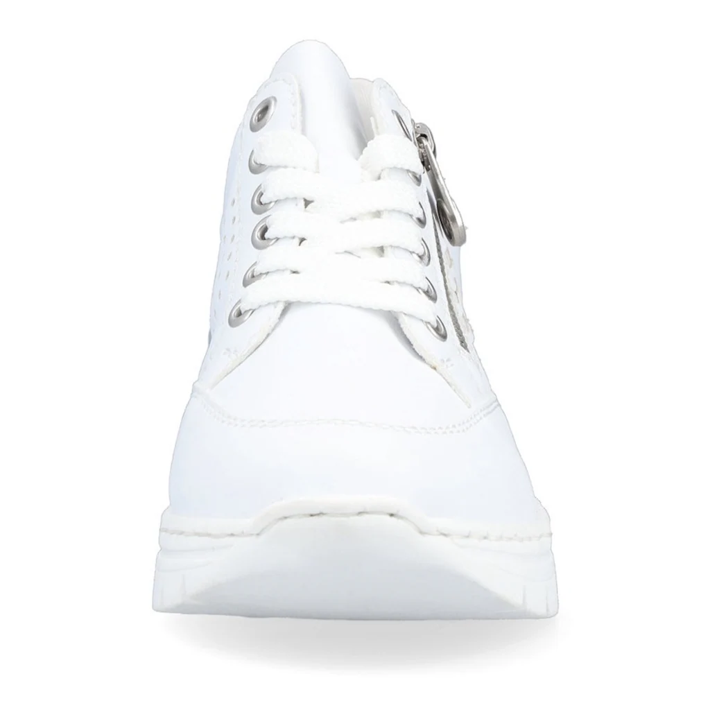 Rieker Wedgesneaker mit seitlichen Flechtdurchzügen Freizeitschuh Halbschuh Schnürschuh online bestellen Saisonschlussverkauf