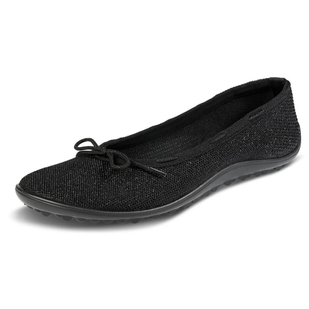 Leguano Barfußschuh »TANGO« Ballerina Slipper Bequemschuh mit Zierschleife und Glitzer online bestellen