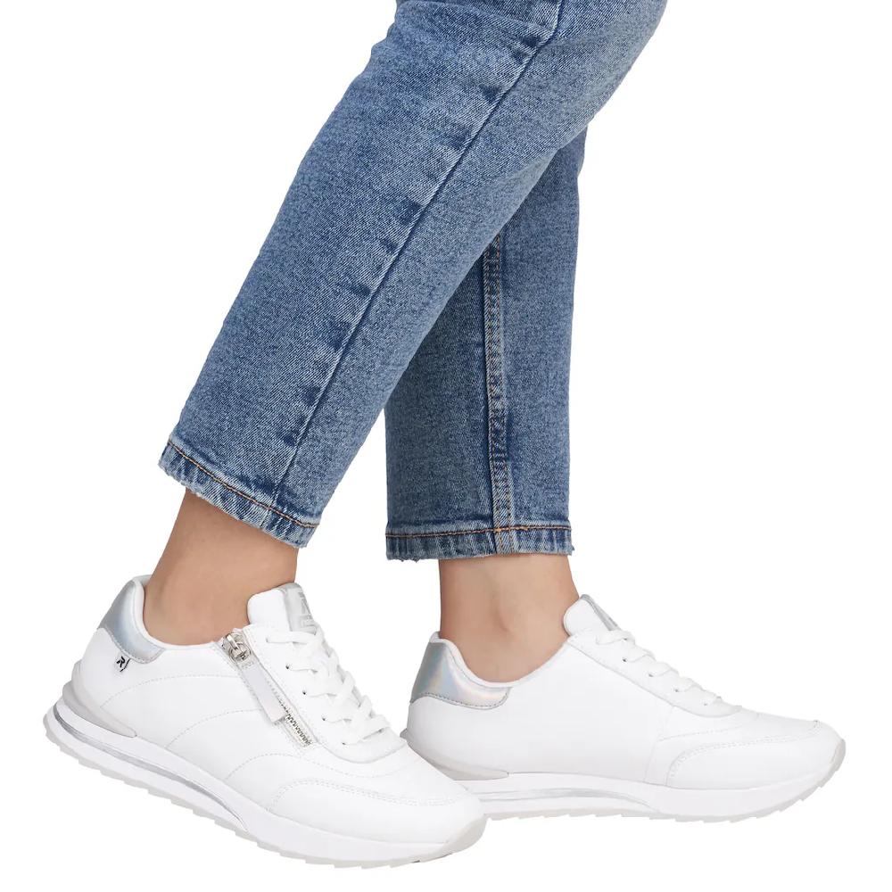 RIEKER Sport Plateausneaker Freizeitschuh Halbschuh Schürschuh in schmaler Form ▷ für Tägliche Deals