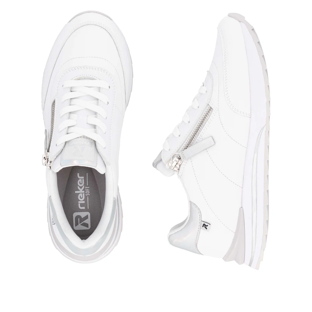 RIEKER Sport Plateausneaker Freizeitschuh Halbschuh Schürschuh in schmaler Form ▷ für Tägliche Deals