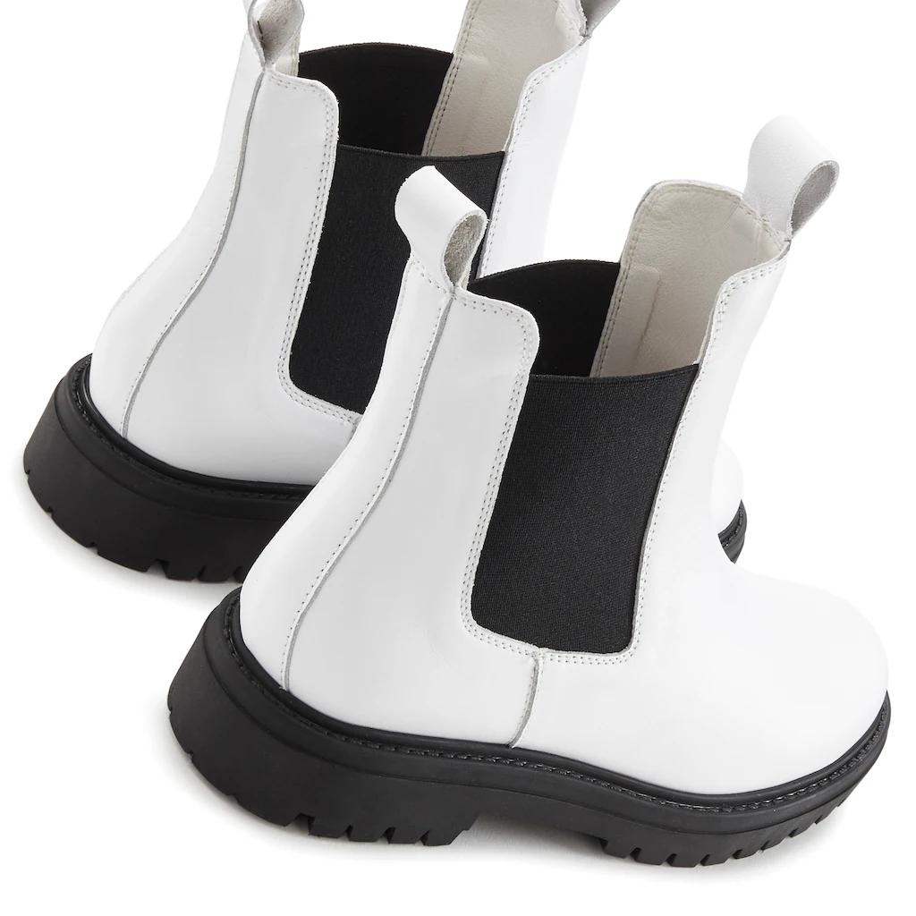 Elbsand Stiefelette Chelseaboots Schlupfstiefel Bikerboots aus Leder ▷ für Super Sparpreis