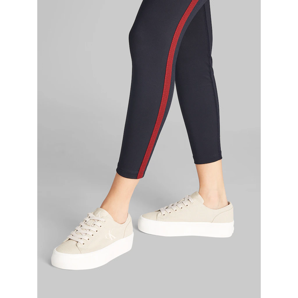 Calvin Klein Jeans Plateausneaker »VULC FLATFORM LOW CV MG« Schnürschuh Freizeitschuh Halbschuh mit seitlichem Logo bestellen Wochenangebot