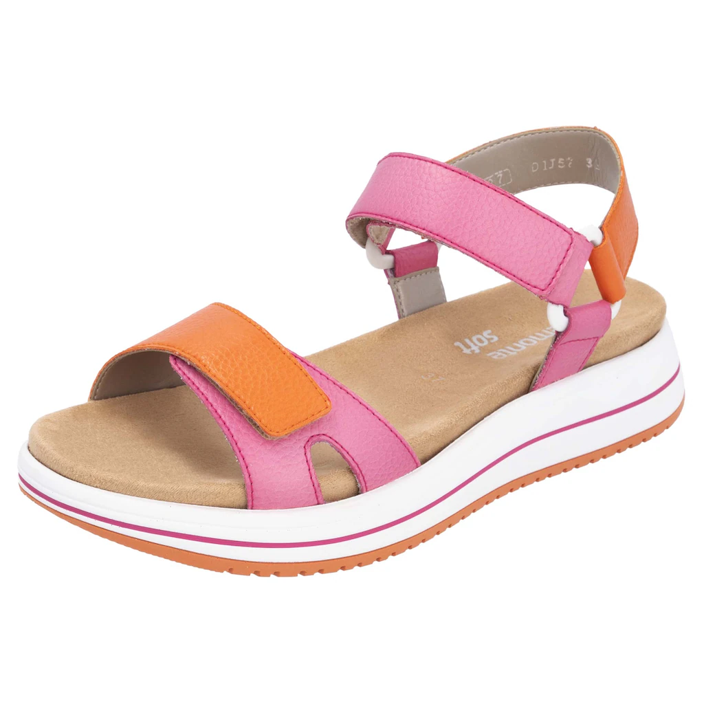 Remonte Riemchensandale »Elisabeth Hurley-Collection« Keilabsatz Klettschuh Sandalette mit Plateausohle bestellen