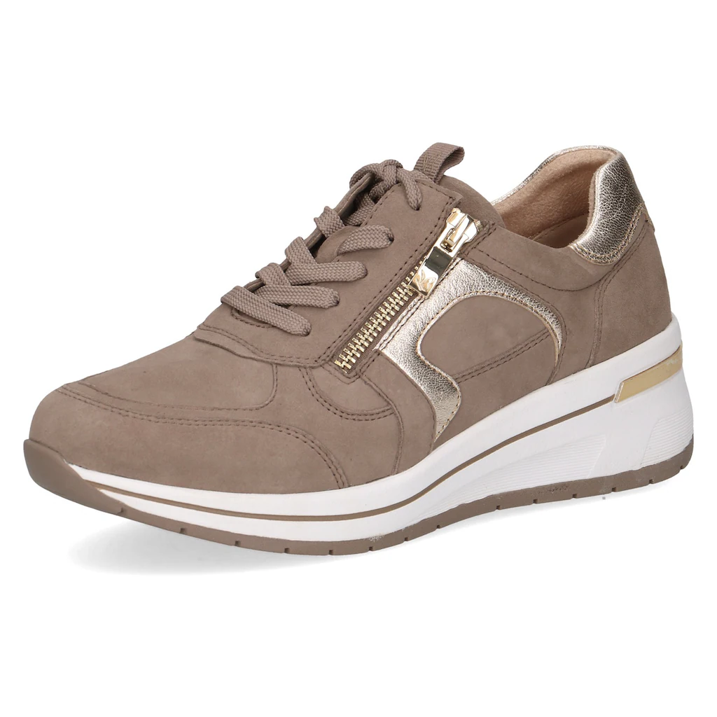 Caprice Keilsneaker Freizeitschuh Halbschuh Schnürschuh mit Kontrastbesatz Weite H online bestellen