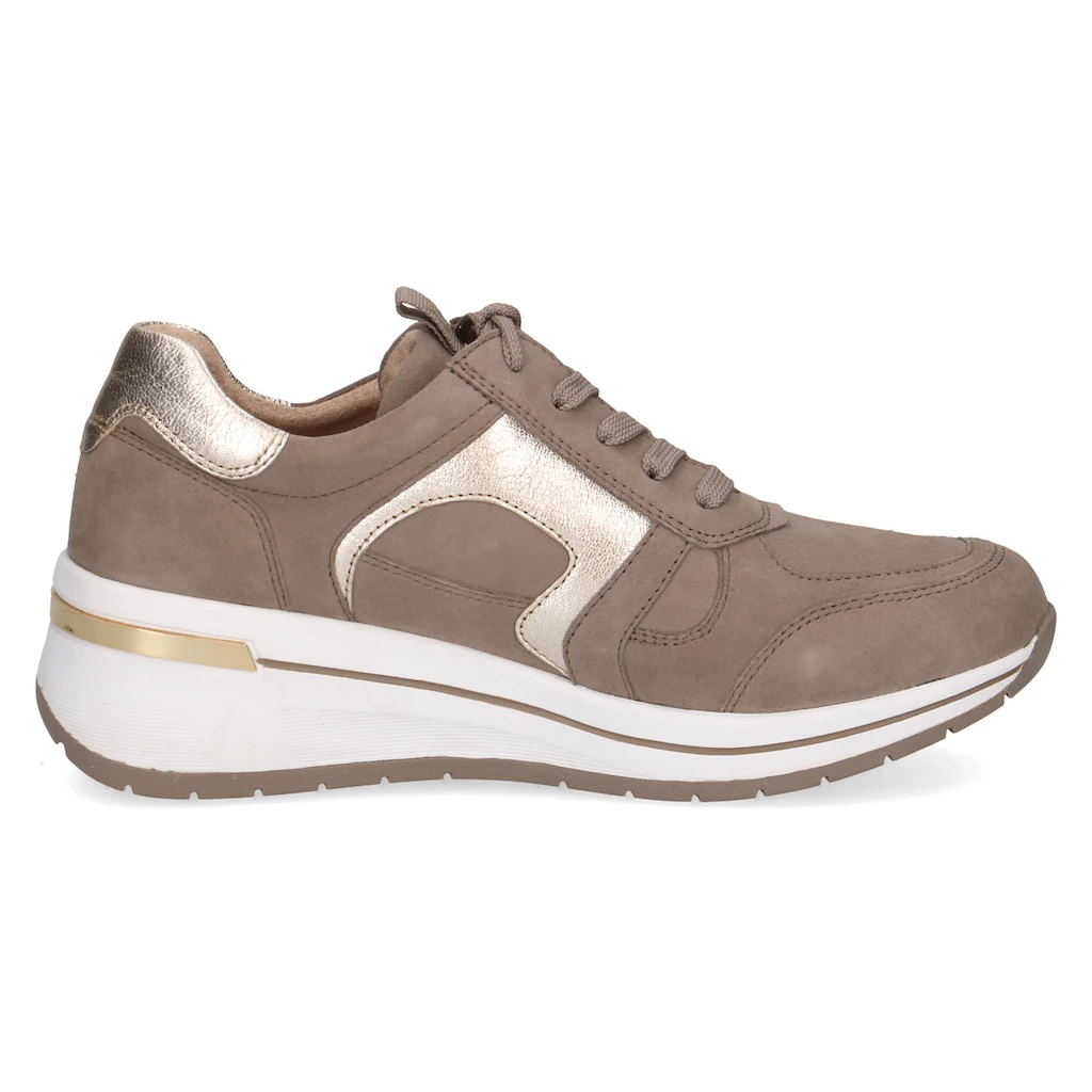 Caprice Keilsneaker Freizeitschuh Halbschuh Schnürschuh mit Kontrastbesatz Weite H online bestellen Sonderangebot der Fabrik