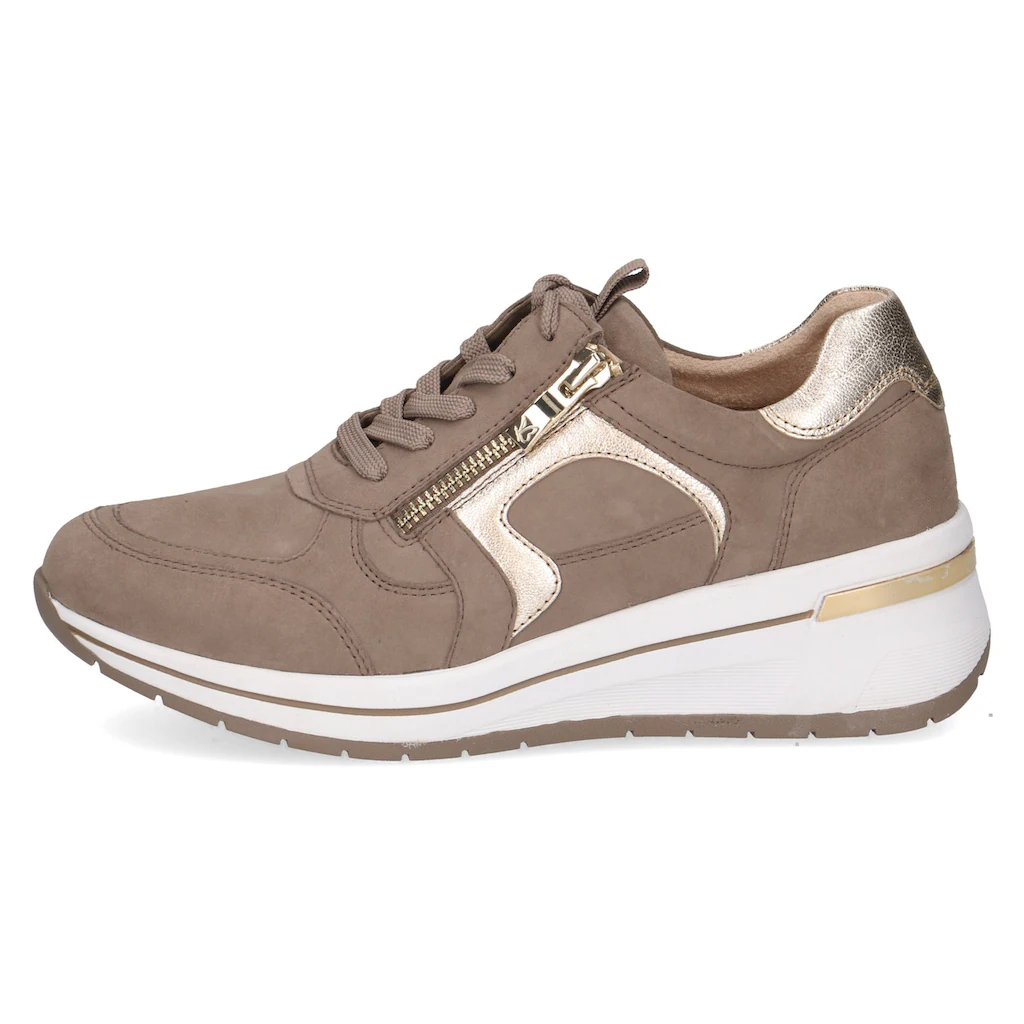 Caprice Keilsneaker Freizeitschuh Halbschuh Schnürschuh mit Kontrastbesatz Weite H online bestellen Sonderangebot der Fabrik