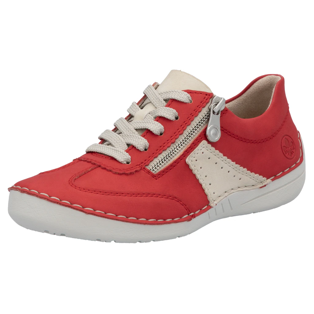 Rieker Sneaker Halbschuh Freizeitschuh Schnürschuh mit Reißverschluss online bestellen