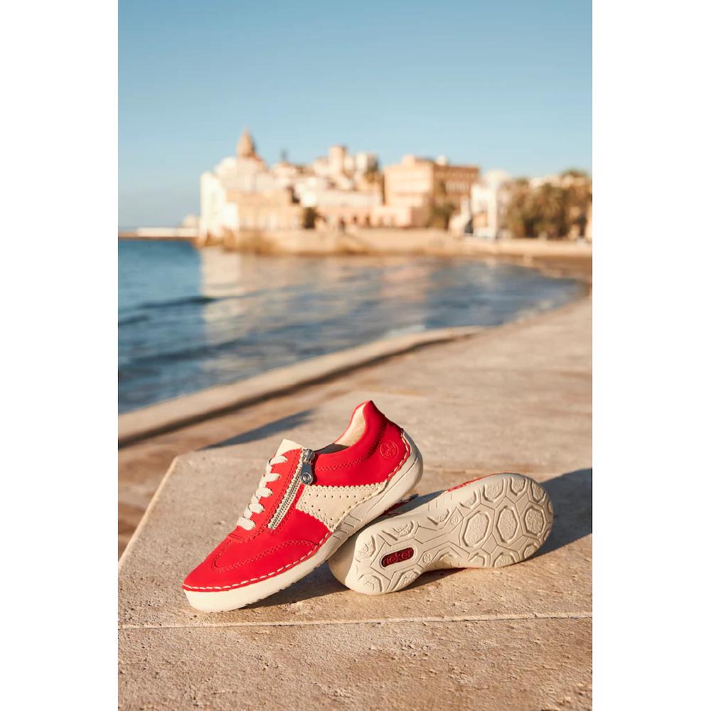 Rieker Sneaker Halbschuh Freizeitschuh Schnürschuh mit Reißverschluss online bestellen Nur noch ein Tag übrig