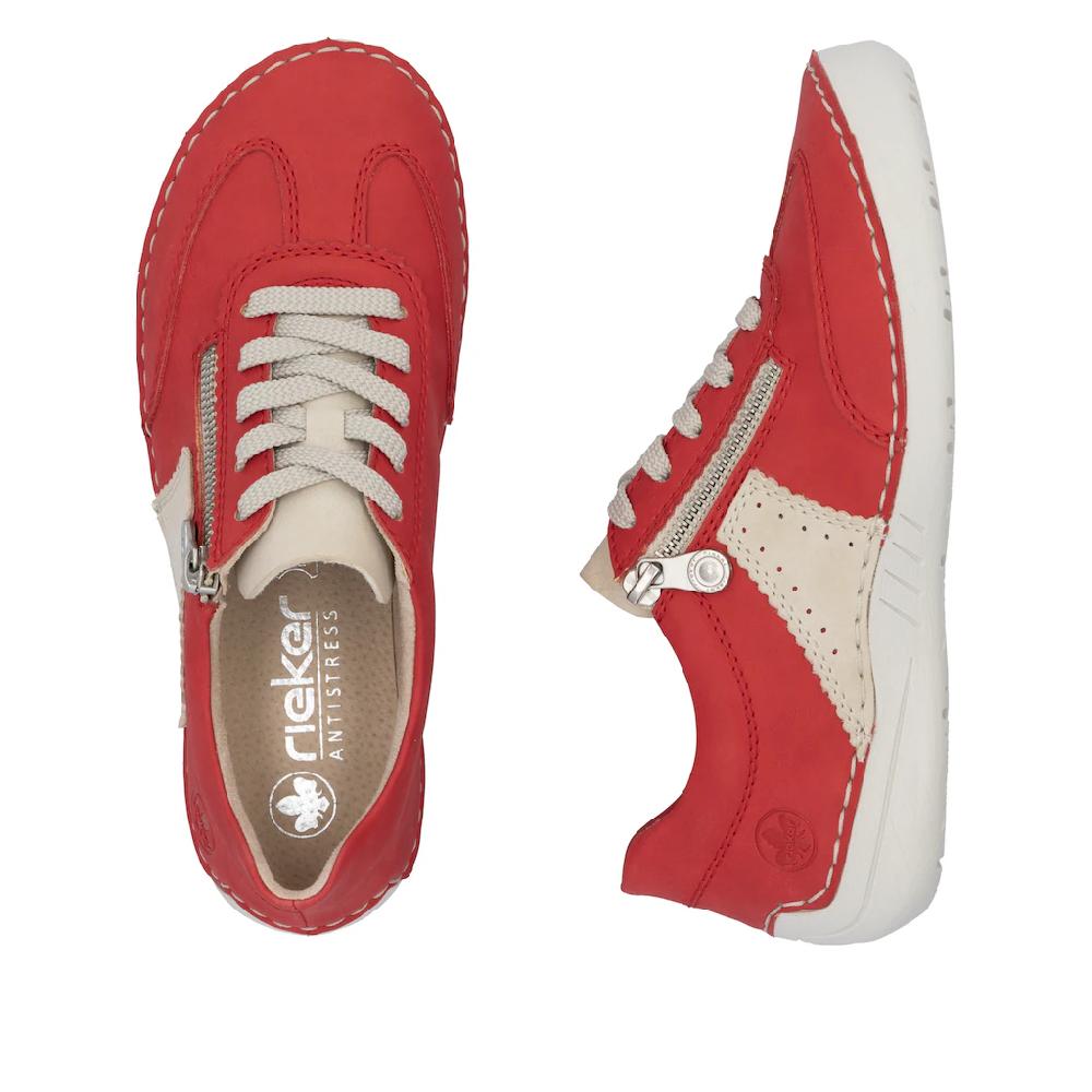 Rieker Sneaker Halbschuh Freizeitschuh Schnürschuh mit Reißverschluss online bestellen Nur noch ein Tag übrig