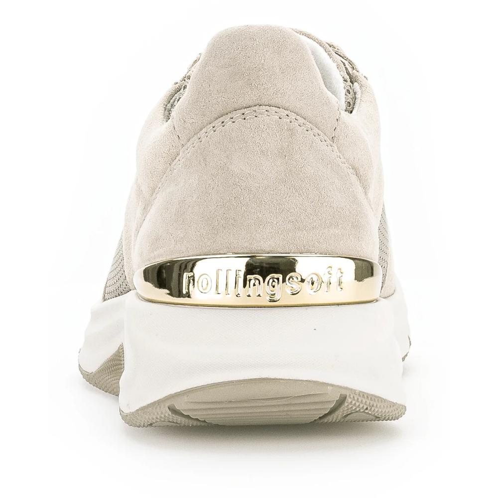 Gabor Rollingsoft Keilsneaker Freizeitschuh Halbschuh Schnürschuh Logoschriftzug an der Ferse kaufen zollfrei