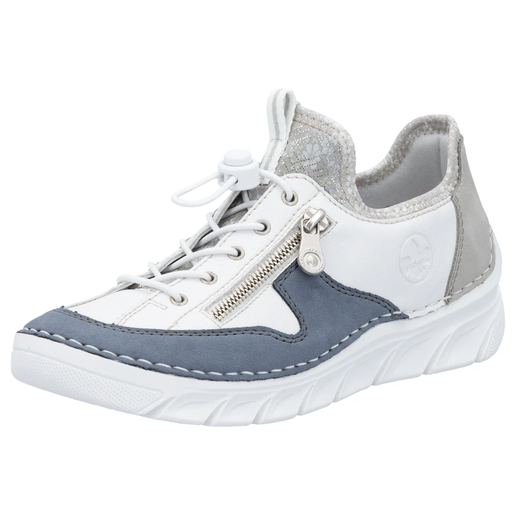 Rieker Slip-On Sneaker Slipper Freizeitschuh mit kontrastfarbenen Besätzen online kaufen