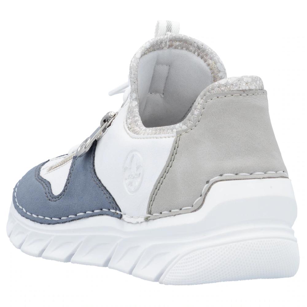 Rieker Slip-On Sneaker Slipper Freizeitschuh mit kontrastfarbenen Besätzen online kaufen Rabatte dieses Monats