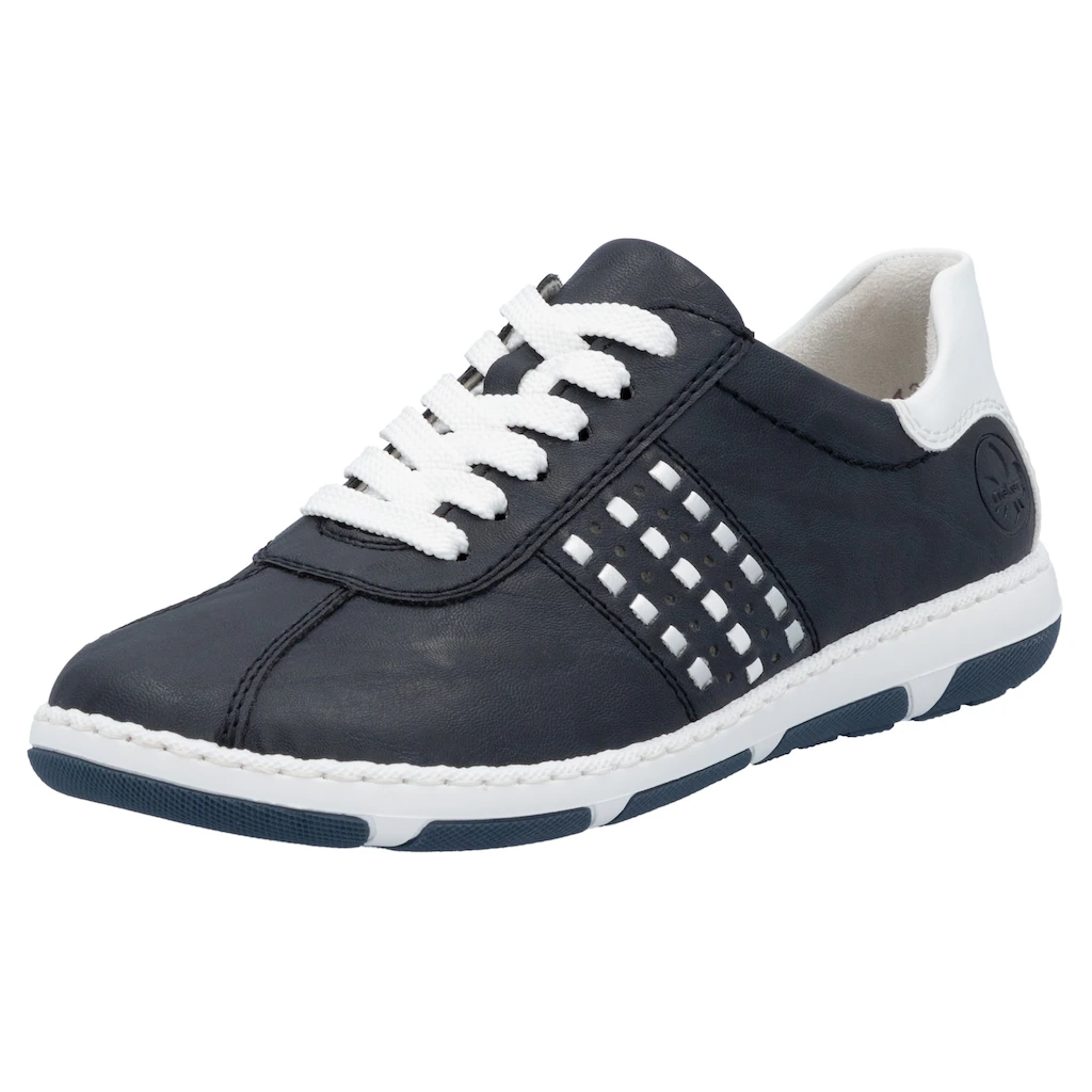Rieker Sneaker Halbschuh Freizeitschuh Schnürschuh mit gepolstertem Schaftrand kaufen