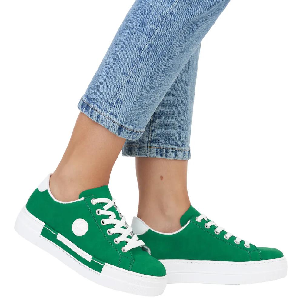 Rieker Sneaker Freizeitschuh Halbschuh Schnürschuh mit Plateausohle kaufen Fabrik Onlineshop