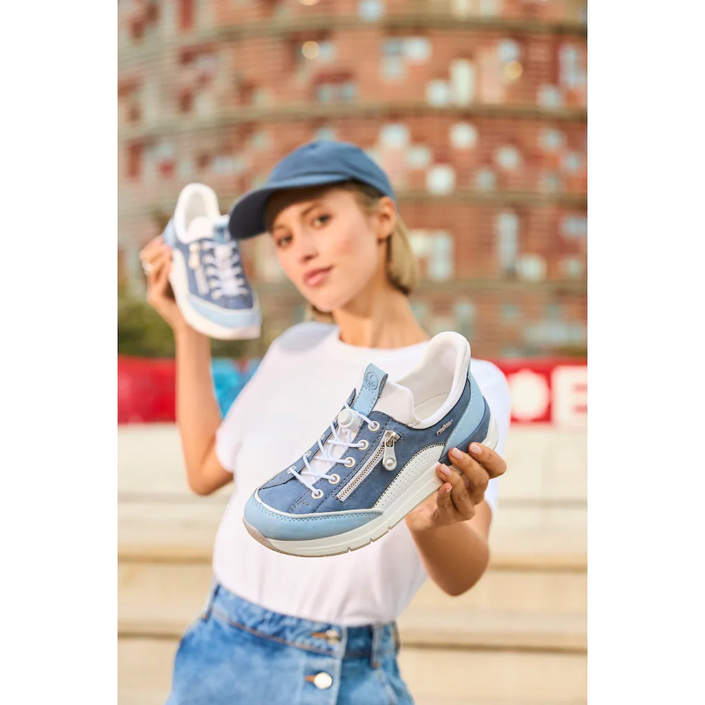 Rieker Slip-On Sneaker Schlupfschuh Halbschuh Freizeitschuh mit weichem Schaftrand kaufen Rabatt