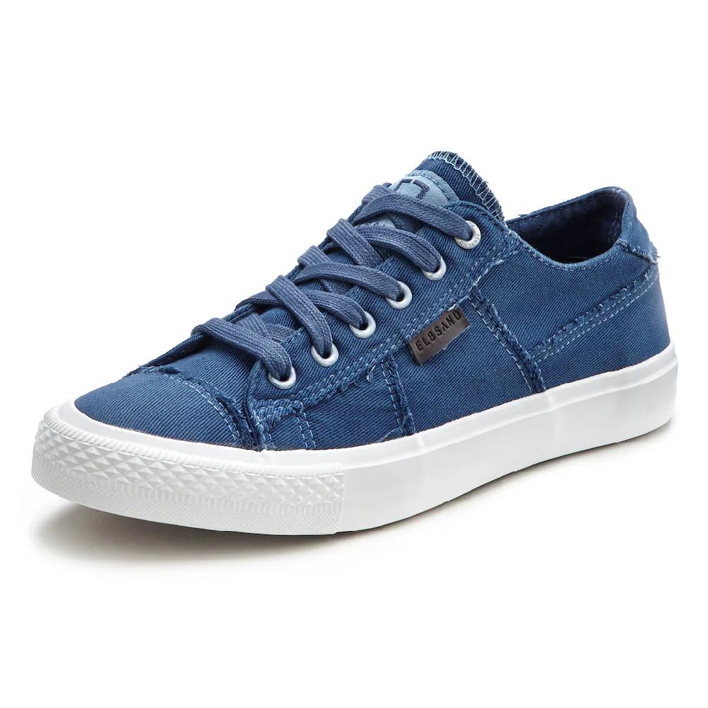 Elbsand Sneaker Schnürhalbschuh Freizeitschuh aus Textil Used-Look VEGAN ▷ für