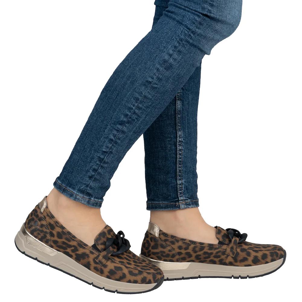 Rieker Loafer Slipper Slip-on Sneaker Halbschuh mit modischer Zierkette bestellen Cyber Monday