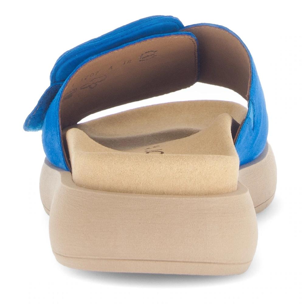 Gabor Pantolette Plateau Sommerschuh Schlappen mit großer Zierschnalle kaufen Vatertagsangebot
