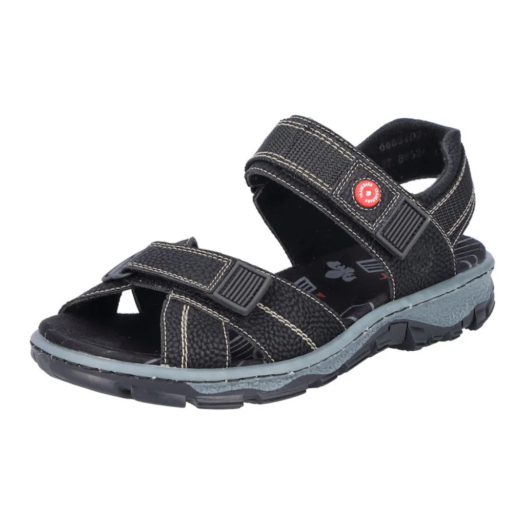 Rieker Sandale Sommerschuh Outdoorschuh Keilabsatz in Trekking-Optik auf Raten