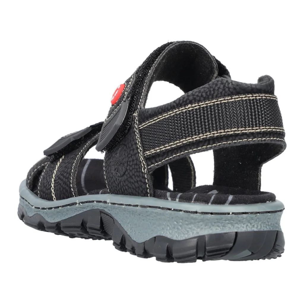 Rieker Sandale Sommerschuh Outdoorschuh Keilabsatz in Trekking-Optik auf Raten Neuheiten