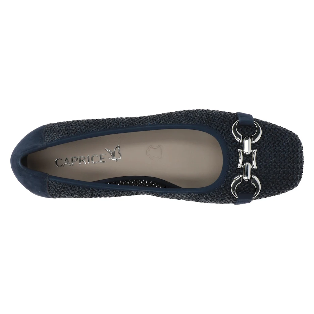 Caprice Ballerina Blockabsatz Bequemschuh Businessschuh mit Schmuckelement Bis zu 65% Rabatt