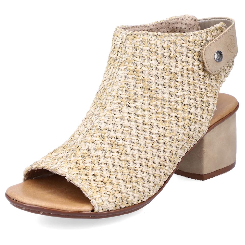 Rieker Sandalette Sommerschuh Sandalette Blockabsatz in modischer Flecht-Optik kaufen