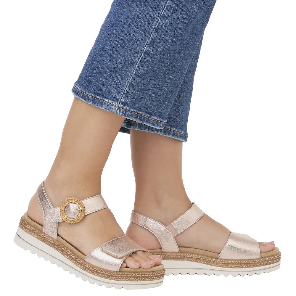 Remonte Keilsandalette Sommerschuh Riemchensandale mit praktischem Klettverschlüssen online kaufen Schlussverkauf