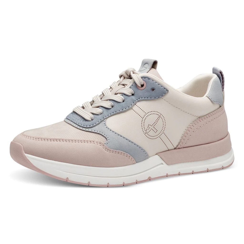 Tamaris Keilsneaker Schnürschuh Freizeitschuh Halbschuh mit Kontrastbesätzen